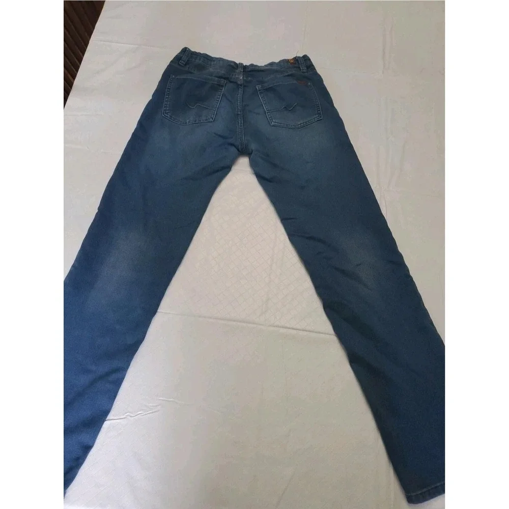7 For All Mankind Jeans Mens 16 Blue Slimmy Slim Straight Stretch Denim 5-Pocket